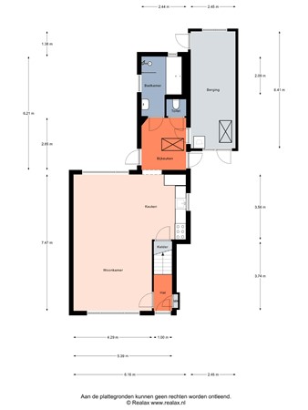 Floorplan - Koningin Emmastraat 17, 3751 CH Bunschoten-Spakenburg